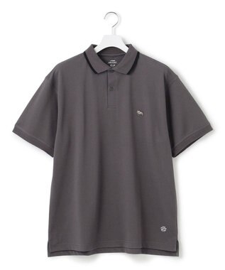 J.PRESS YORK STREET 【UNISEX】ブルドックワンポイント ポロシャツ グレー系