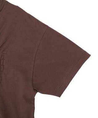 earth music&ecology シャーリングロゴTシャツ Brown