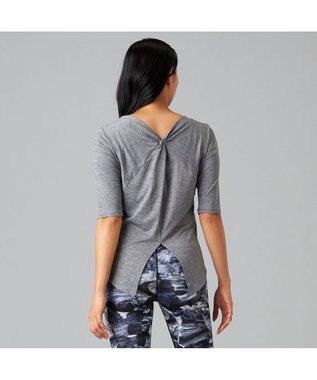 Chacott Chacott BALANCE ドライストレッチデザインTシャツ グレー杢