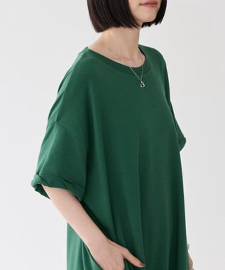 AMERICAN HOLIC 袖ロールアップカットチュニック Green