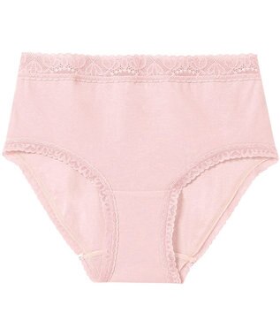 Wing ショーツ 綿混(身生地部) やさしい肌あたり 【デイリーフィット やわらかコットン】 はきこみ丈あさめ EC2230 ウイング／ワコール ピンク