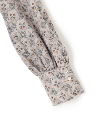 J.PRESS YORK STREET 【WOMEN】タイルプリント ボウタイブラウス ライトグレー系5