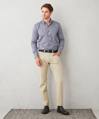 JOSEPH ABBOUD 【裏起毛/ストレッチ】5ポケットオーガニックカルゼ パンツ ベージュ系