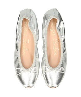 Bridget Birkin 【Bridget Birkin】ラウンドトゥバレエシューズ シルバー
