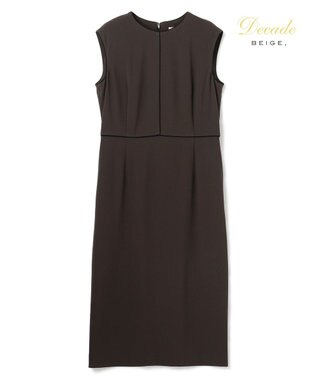 BEIGE， 【セットアップ対応】CINDY / 配色ライン クルーネックドレス