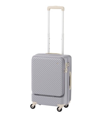 HaNT マイン スーツケース 34リットル 便利なフロントポケット付き 1-2