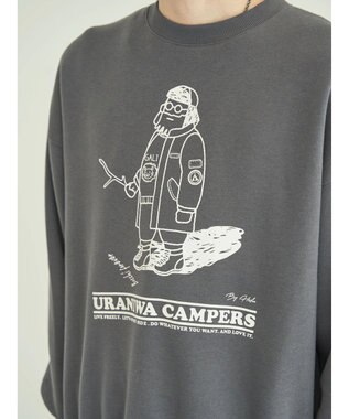 CRAFT STANDARD BOUTIQUE ＵＲＡＮＩＷＡ　ＣＡＭＰＥＲＳ　ＳＷＥＡＴ Charcoal Gray