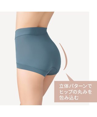 BRADELIS New York 【BRADELIS NewYork peace】　綿混楽々ハイウエストショーツ インディゴ