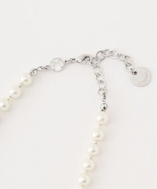 J.PRESS LADIES 【2way】ロングパール ネックレス シルバー系