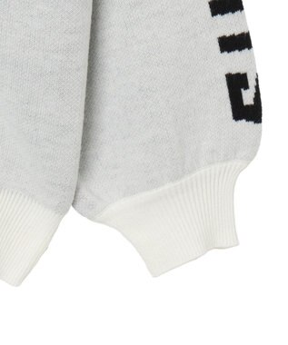 WEGO スポーツグラフィックジャガードニット ホワイト