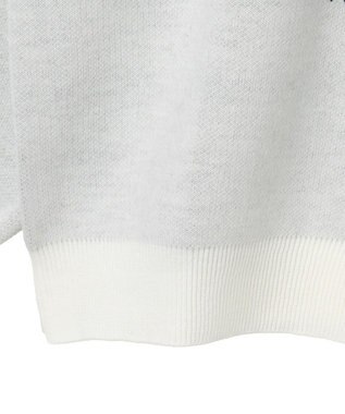 WEGO スポーツグラフィックジャガードニット ホワイト