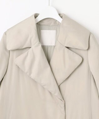 自由区 L 【17号サイズまで展開】ブライトダウン コート グレージュ