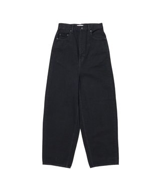 woadblue 石岡真実さん着用 サルエルブレットデニムパンツ ブラック BLACK