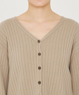 uncrave ウール ナイロン 2WAY ニット（uncrave STANDARD） ベージュ