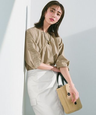 組曲 スパンコールカゴバッグ ブラック系