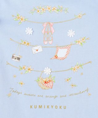 組曲 KIDS 【90-100㎝】 フルーティーブリーズTシャツ ブルー