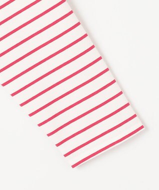 組曲 L プレーティング天竺バックタックボーダー カットソー オールドローズ系1