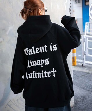 WEGO ウイングハートBIGパーカー ブラック