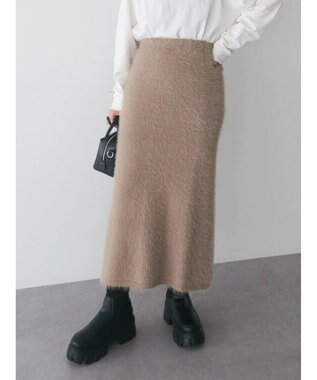 Green Parks ・Ｐｅｔｉｔ　Ｆｌｅｕｒ　シャギーニットスカート Beige