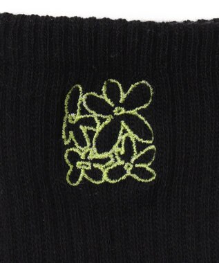 WEGO 底パイル刺繍デザインソックス（丈14㎝） 柄1