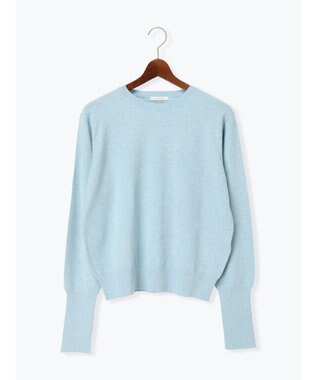 Te chichi プレーンニット(吸湿発熱) サックスブルー