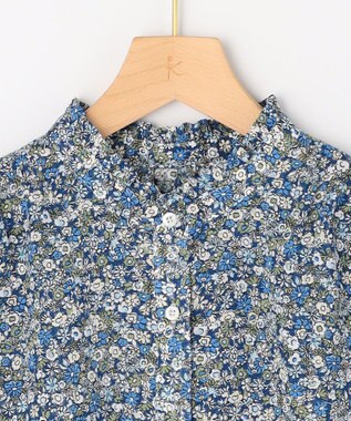 組曲 【先行予約】フラワーガーデンプリント ブラウス ブルー系5