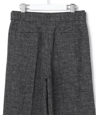 ICB L 【先行予約】ミックスブッチャー ワイドパンツ ブラック×オフホワイト