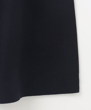 Feroux 【洗える】パフスリーブフリル ニットセットアップ ネイビー系