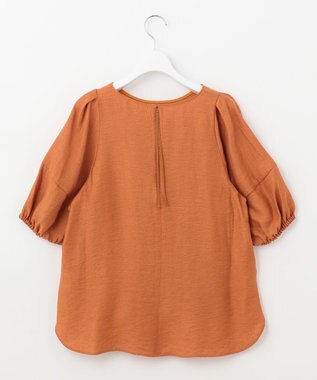 UNFILO 【セットアップ対応】ウォッシャブル UVケア ブラウス オレンジ系