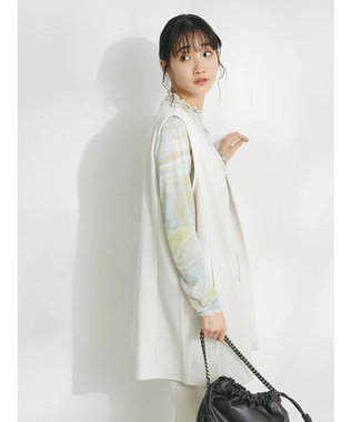 CRAFT STANDARD BOUTIQUE ジョーゼットロングジレ Ivory