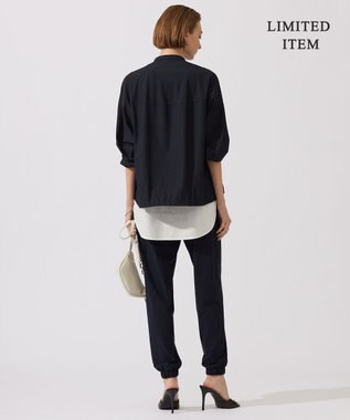 ICB L 【WEB限定・接触冷感・UVカット・洗える】アトラストリコット ジョグパンツ ネイビー系