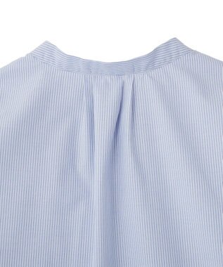 Green Parks タックショートスリーブブラウス Stripe