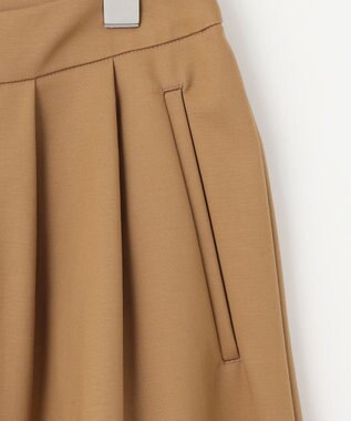 自由区 【カトリエムブーケ】Belle forme スーパーワイドパンツ キャメル