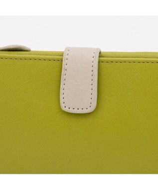 UNBILLION アトランタ ATLANTA / 牛革二つ折りカラーコンビ長財布 グリーン