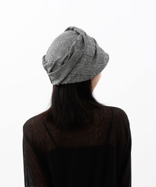 AURORA 【 LANVIN COLLECTION（ランバン コレクション） 】ドレープクロッシェハット チャコールグレー