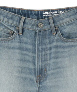 AMERICAN HOLIC ルーズストレートデニムパンツ Light Indigo
