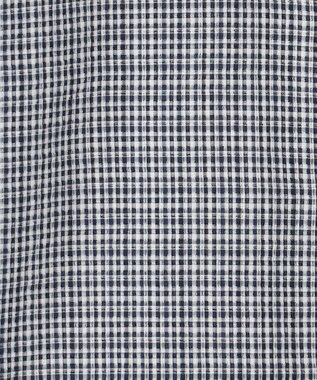 J.PRESS MEN 真夏を乗り切る爽快感と機能性【吸水速乾 / 接触冷感 / 高通気性 / ウォッシャブル】サッカーチェック シャツ / バンドカラー ホワイト系3