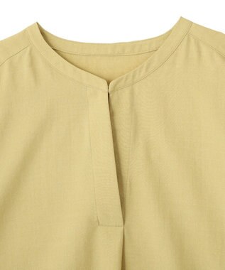 YECCA VECCA 【マシンウォッシャブル】サラサラスキッパーブラウス Yellow