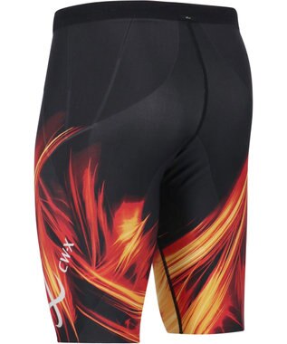 CW-X 【MEN】 CW-X メンズ スポーツタイツ ハーフ(ひざ上丈) 下半身サポート(股関節・腰・おしり・ふともも) マラソン 球技 HZO695 /ワコール レッド