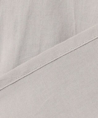 ANY L ピンタックブラウス ライトグレー