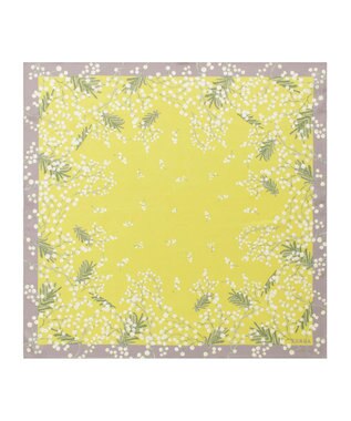 MOONBAT 【シルク100%】FURLA (フルラ) ミモザ シルクプリントスカーフ 65cm×65cm UV対策 手洗い可能