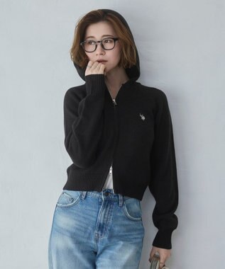 WEGO 【新色追加】別注USPOLOWZIPニットPK ブラック