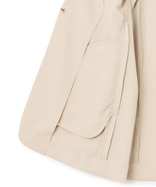 23区 L 【セットアップ対応/洗える】2WAYストレッチツイル ジャケット ベージュ系