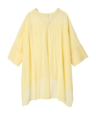 AMERICAN HOLIC バックギャザーＶネックシアーシャツ Light Yellow