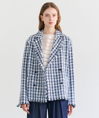 BEIGE， BERYL / ファンシーツイードダブルジャケット