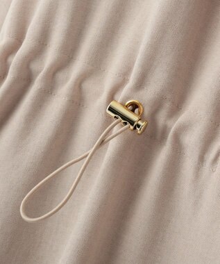 YECCA VECCA ノーカラーラペルロングコート Gray Beige