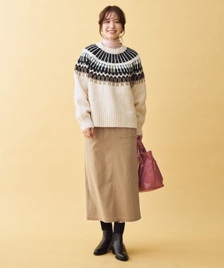 ANY ノルディックパターンニット エクリュ