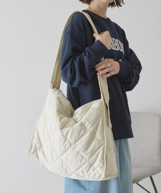 AMERICAN HOLIC キルティングワンハンドルバッグ Ivory