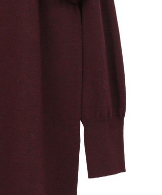 YECCA VECCA 【archive】ラッフルニットワンピース Bordeaux