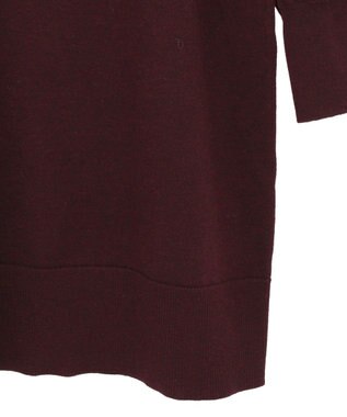 YECCA VECCA 【archive】ラッフルニットワンピース Bordeaux